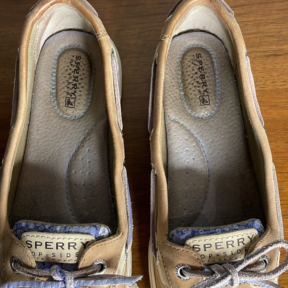 SPERRY TOP-SIDERS ANGELFISH 🐟 VARSITY BOAT SHOE in BLUE - Picture 10 of 11